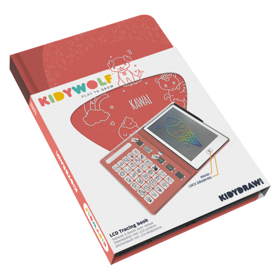 Kidywolf Kidydraw-Mini Tablet 30 Drawings | Kawai drawing board