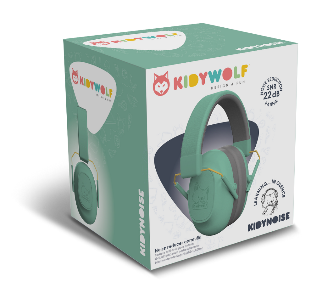 Kidywolf Kidynoise Hearing Protectors | Green - PRE ORDER 25/04