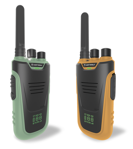 Kidywolf KidyTalk Walkie Talkie 2 pieces | Green - Orange