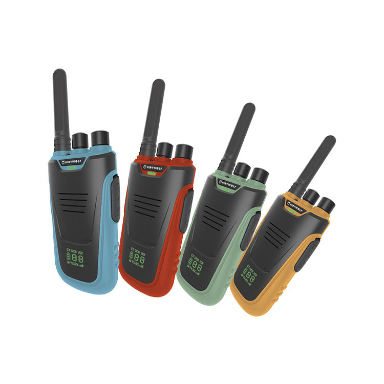 Kidywolf KidyTalk Walkie Talkie 2 pieces | Green - Orange