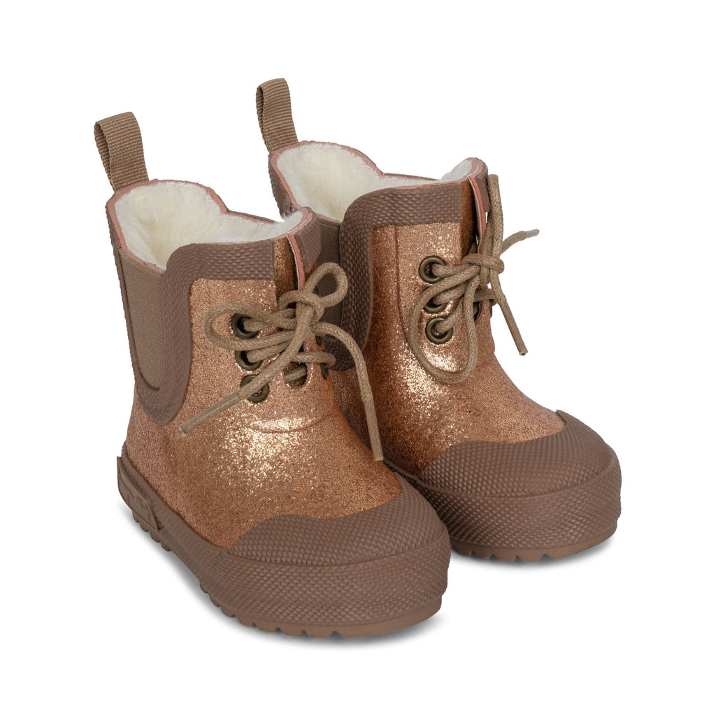 Konges Sløjd Thermo Boots Glitter | Tan