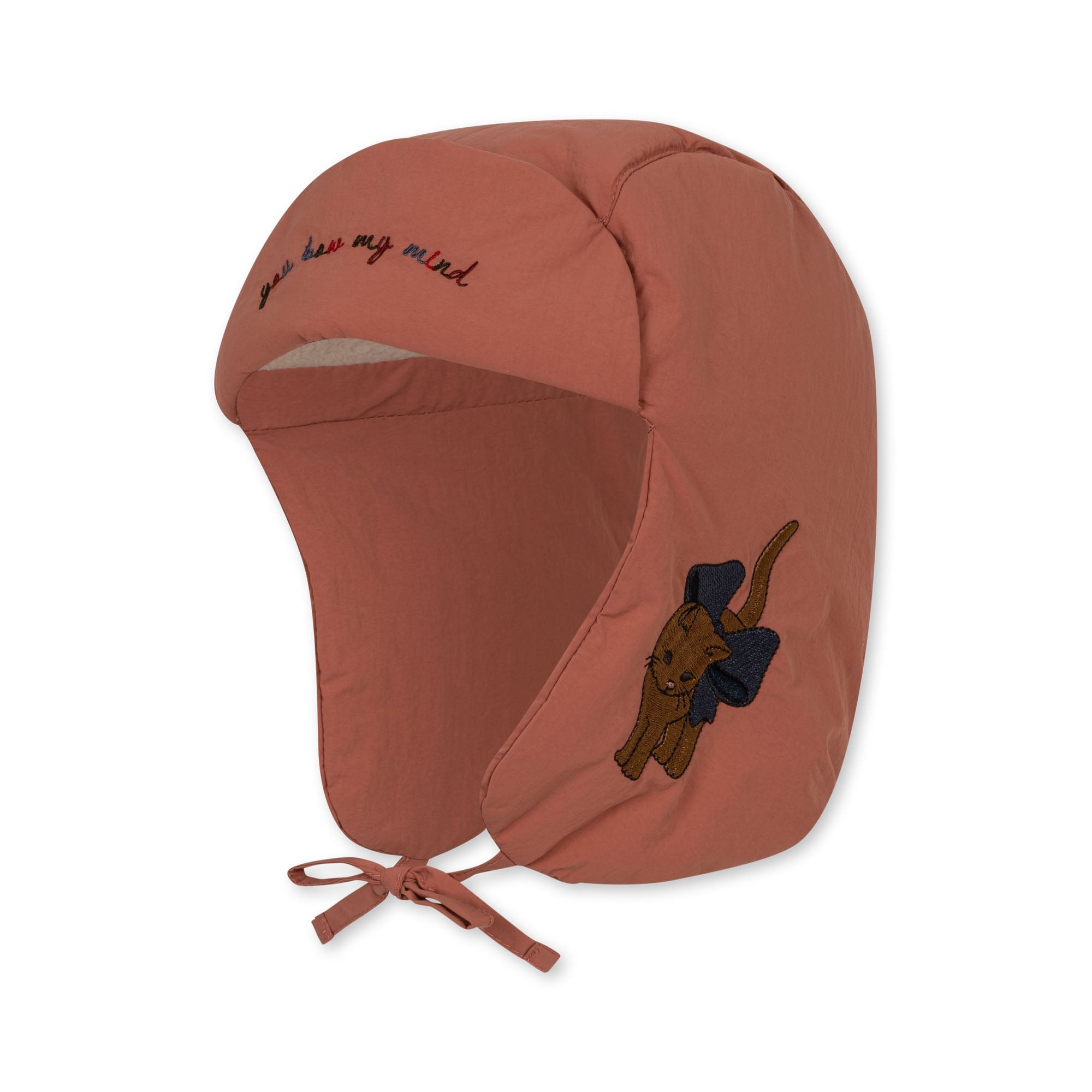 Konges Sløjd Winter hat Juno Hat with Chin Ropes | Canyon Rose