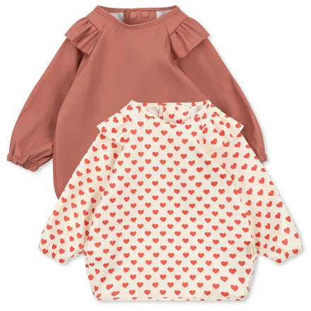 Konges Sløjd Bib Washable 2-Pack Longsleeve | Coeur Rouge