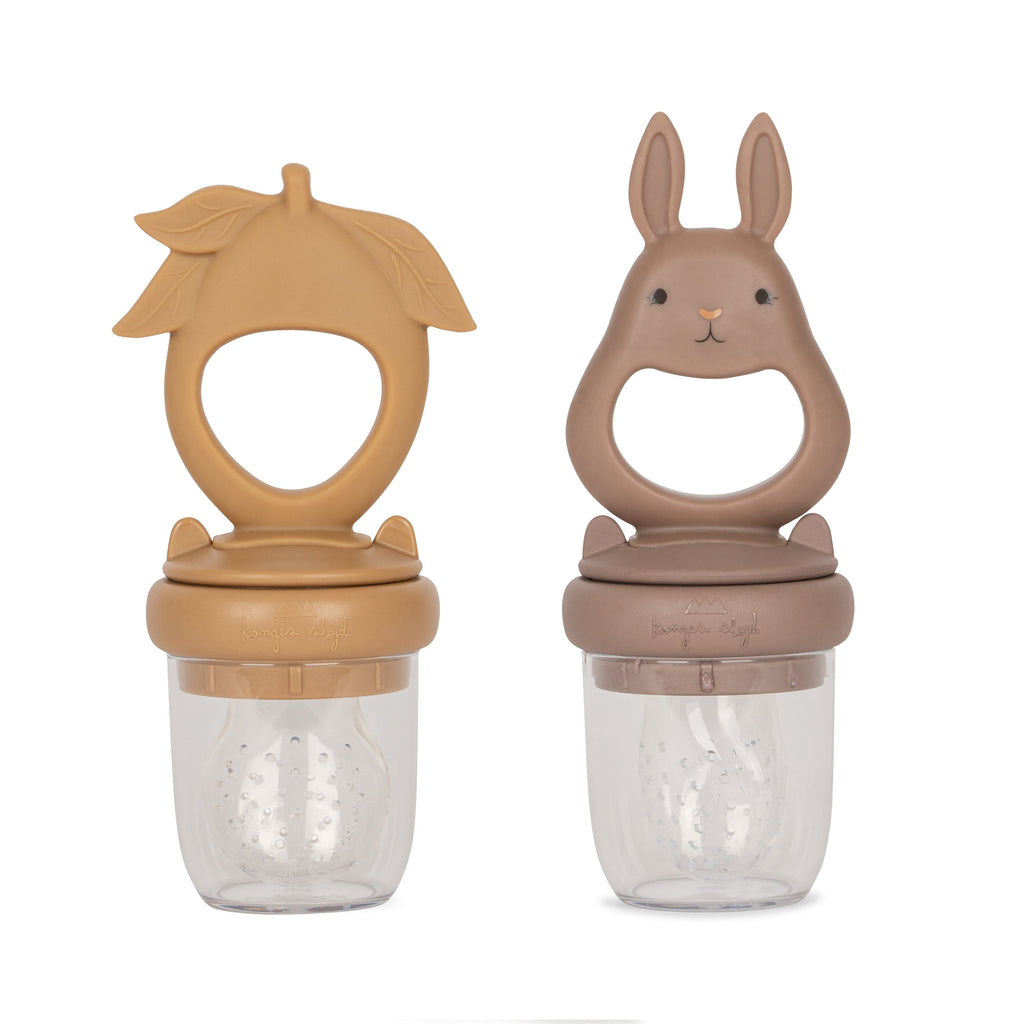 Konges Sløjd Fruit Feeder Pacifier Rabbit & Citron | Hortensia - Almond