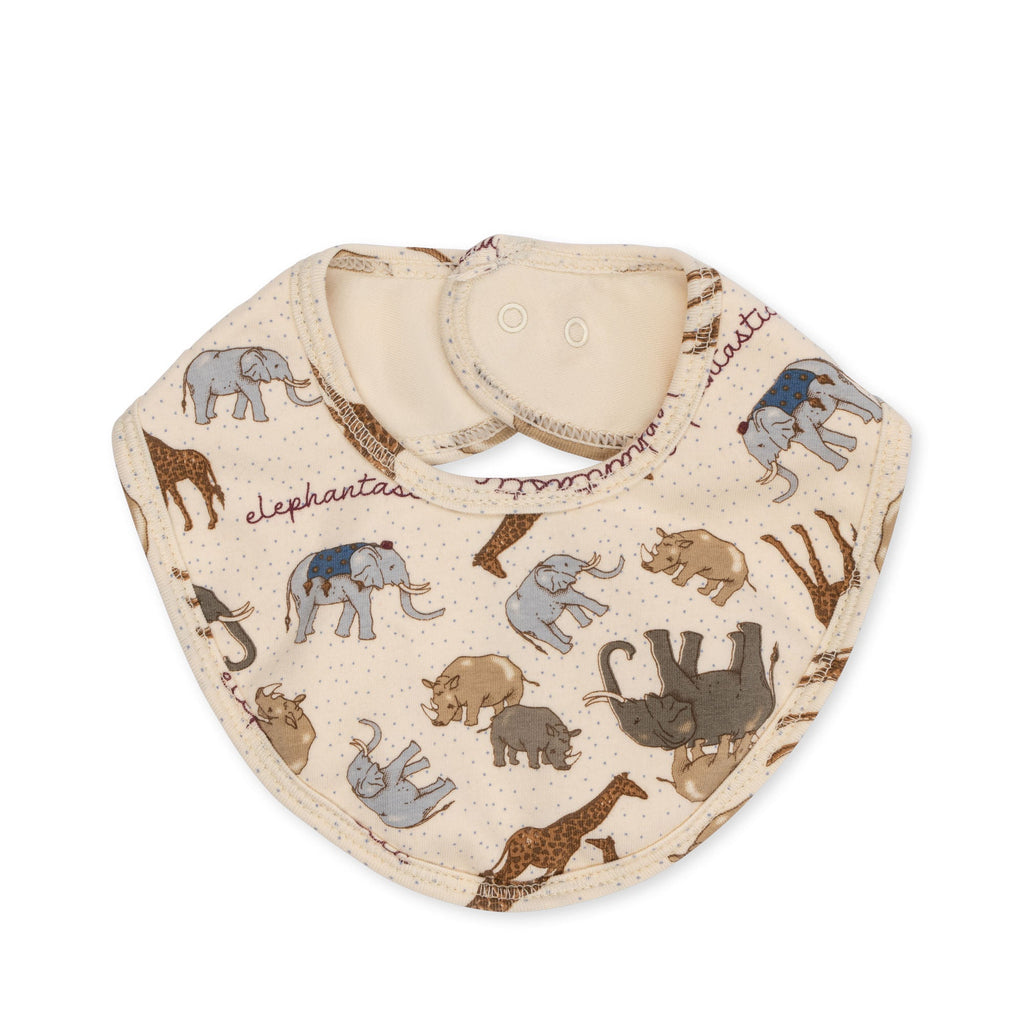 Konges sløjd Bib Bandana bib 2-pack | ElephanBagtic/Sleet