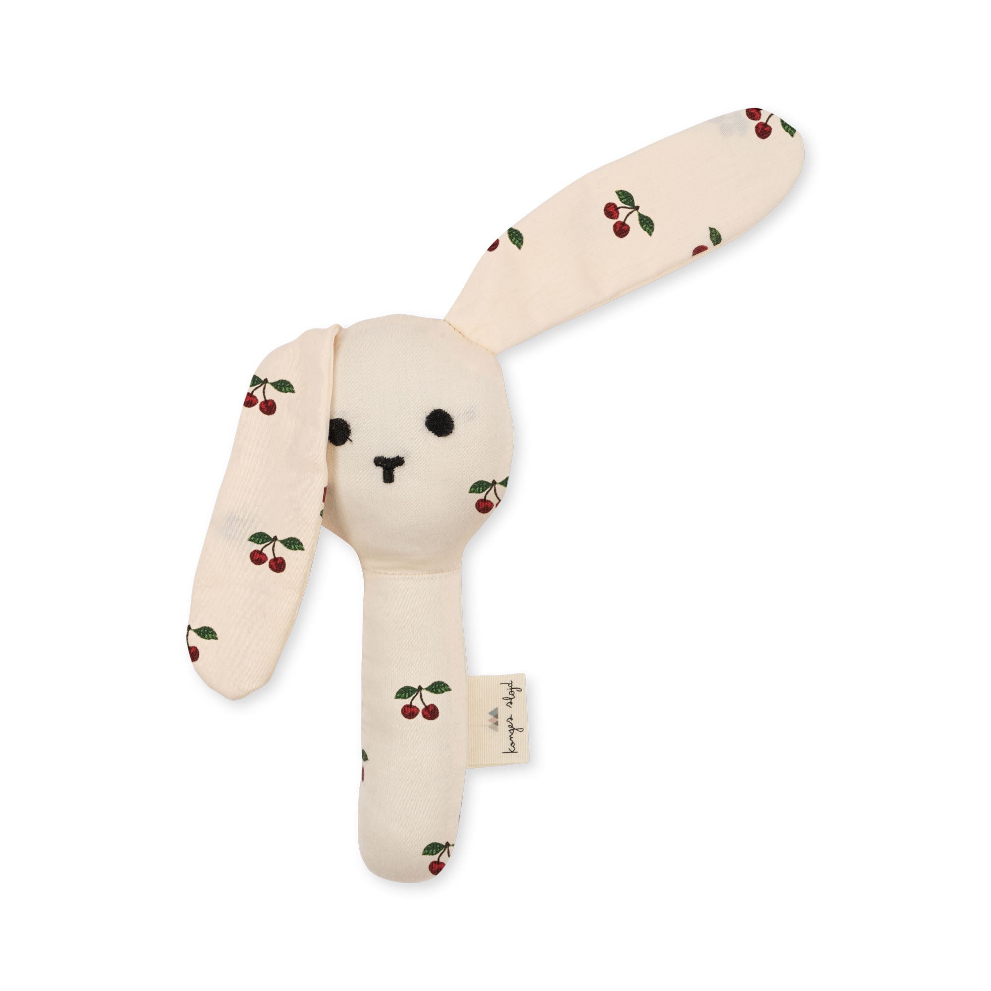 Konges Sløjd Small Hand Rattle | Bunny Cherry