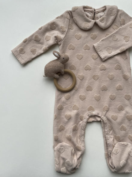 Konges Sløjd Miffie Collar Onesie Gots | Smoke Gray