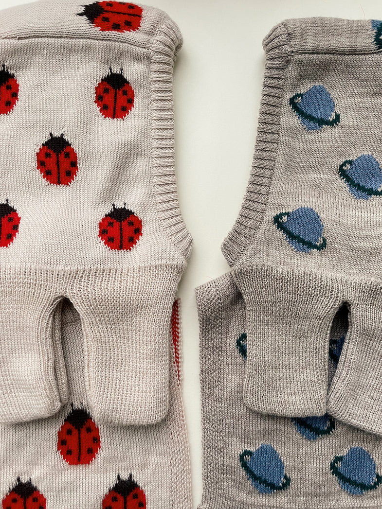 Konges Sløjd Winter hat Belou Knit Balaclava | Ladybug