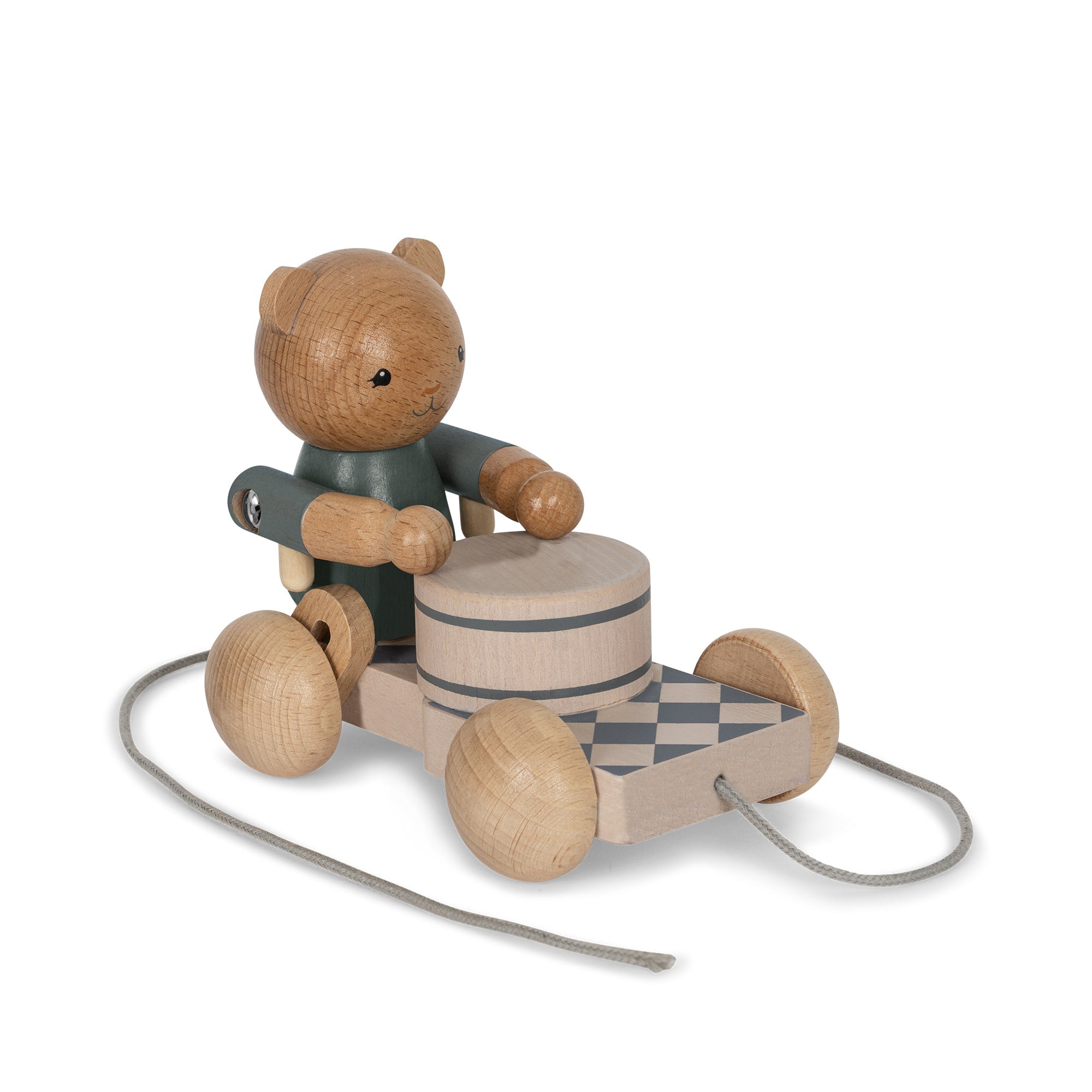 Konges Sløjd Wooden Pull Toy FSC | Arc En Ciel Blue