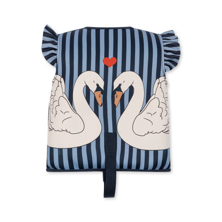 Konges Sløjd Neoprene Swimming Vest Frill | Swan Stripe