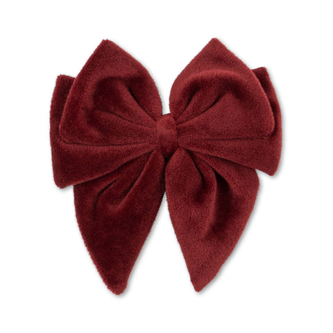Konges Sløjd Velvet Bow Hair Clip | Jolly Red
