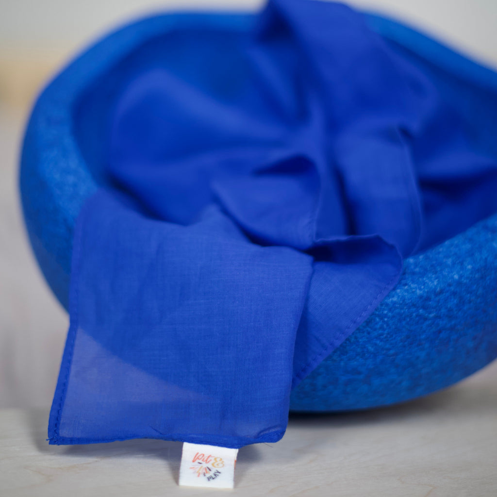 Pit & Play Rainbow Play Cloth | Blue