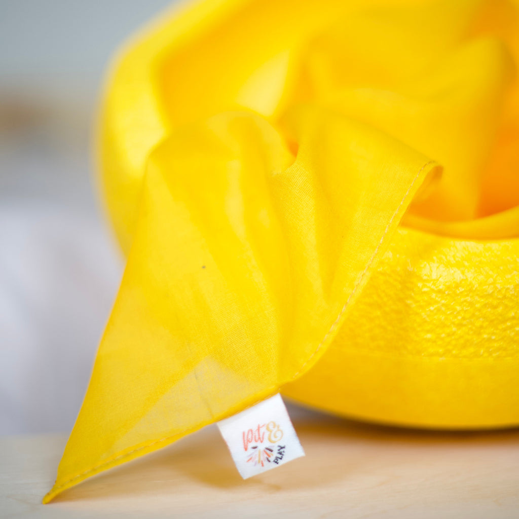 Pit & Play Rainbow Play Cloth | Yellow