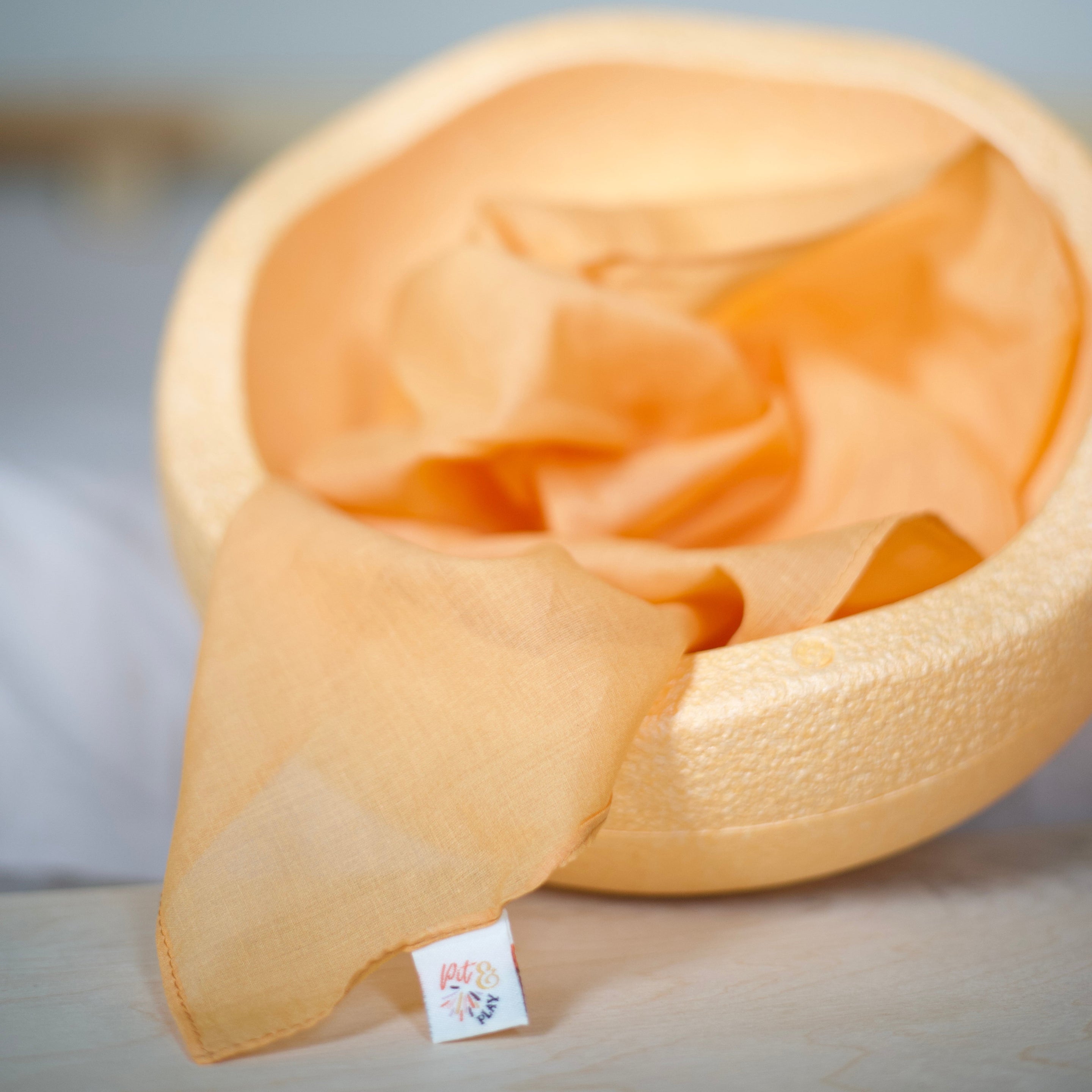 Pit & Play Pastel Play Cloth | Orange