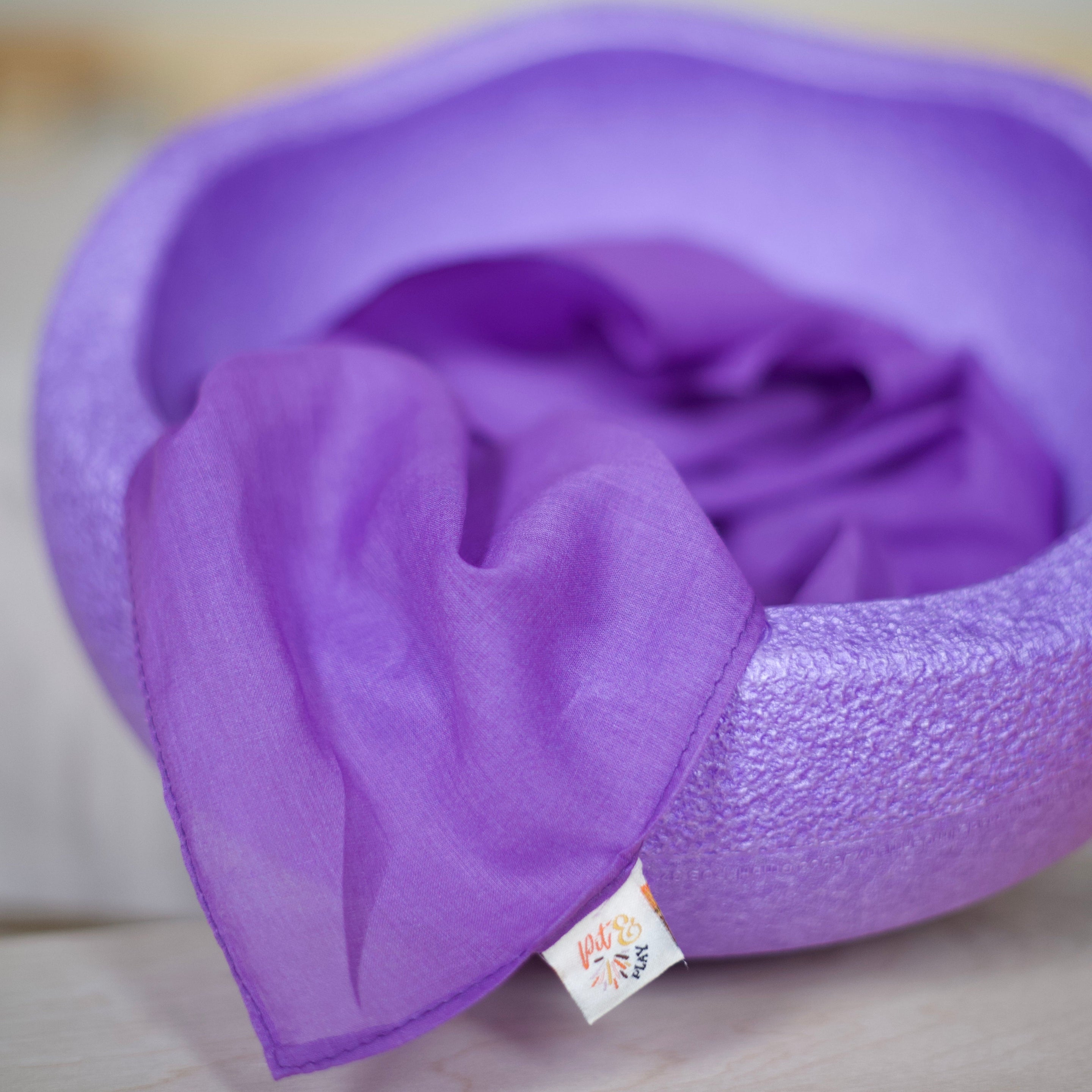 Pit & Play Rainbow Play Cloth | Purple