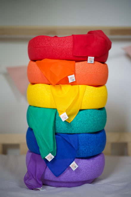 Pit & Play Rainbow Play Cloth | Orange