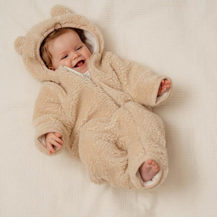 Little Dutch Teddy One Piece Suit Baby Bunny | Sand