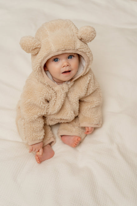 Little Dutch Teddy One Piece Suit Baby Bunny | Sand