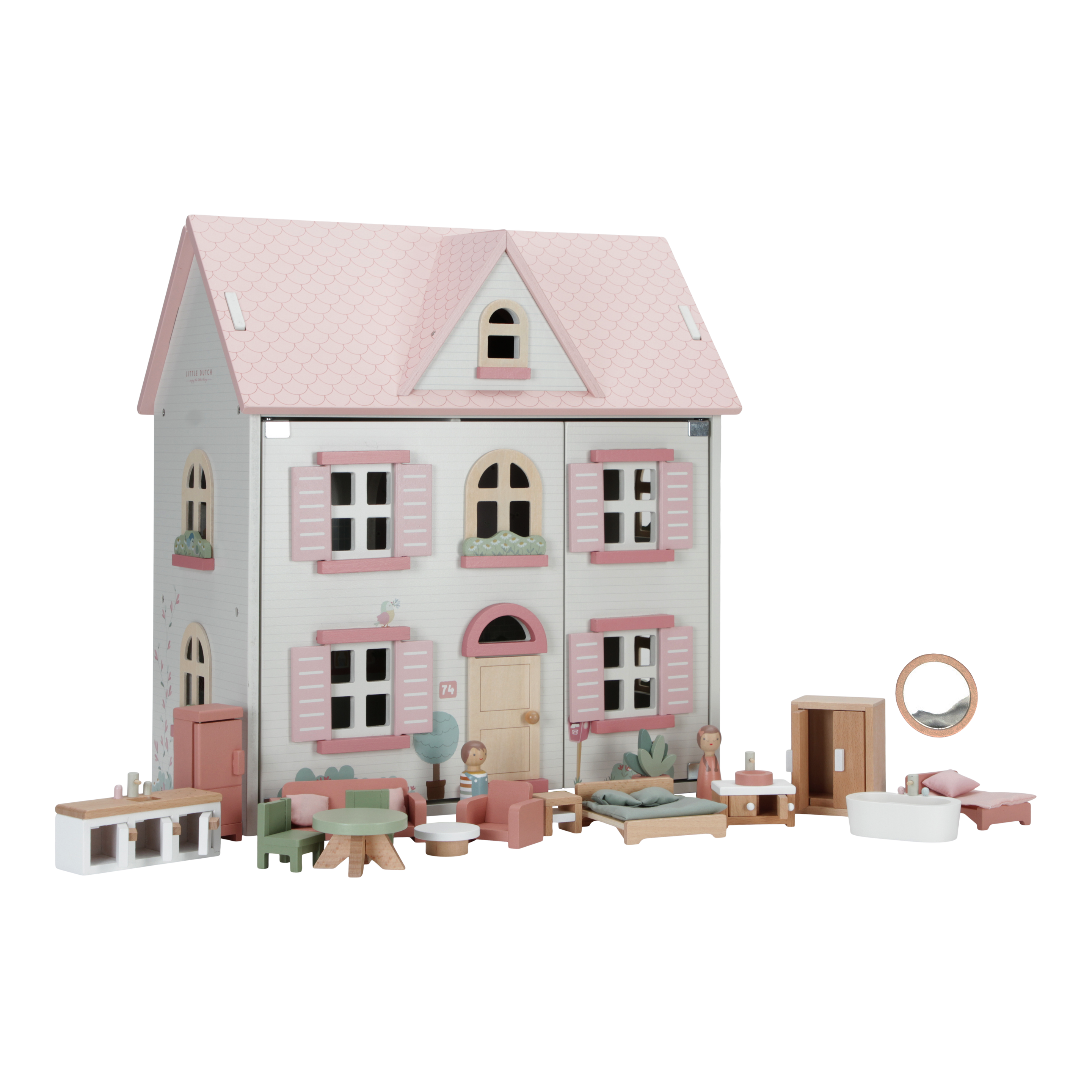 Little Dutch Wooden Doll House Medium FSC | Pink