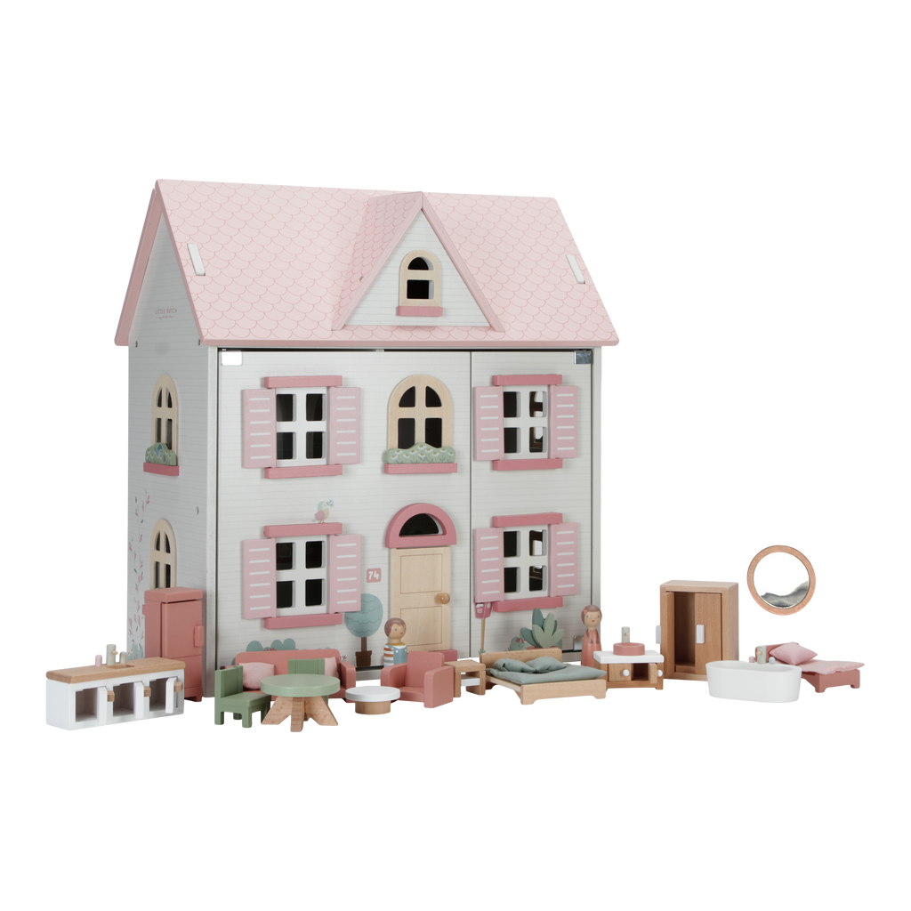 Little Dutch Wooden Doll House Medium FSC | Pink