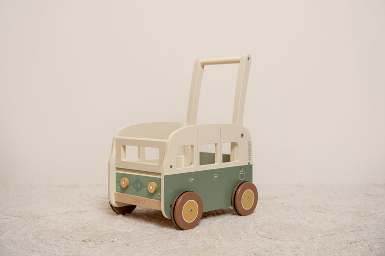 Little Dutch Wooden Vintage Push Carriage | Green