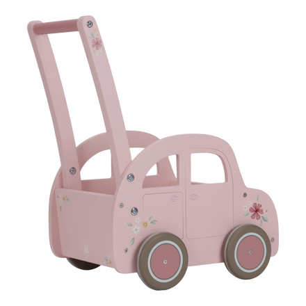 Little Dutch Houten Vintage Duwkar Loopwagen | Pink