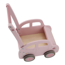 Little Dutch Wooden Vintage Push Cart Walker | Pink