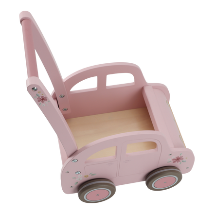 Little Dutch Houten Vintage Duwkar Loopwagen | Pink