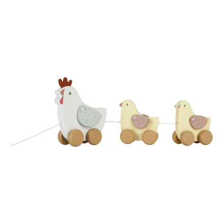 Little Dutch Wooden Pull Animal Little Farm | Chicken