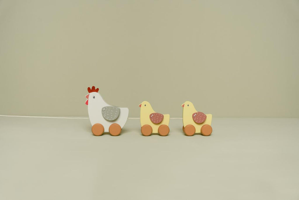 Little Dutch Wooden Pull Animal Little Farm | Chicken