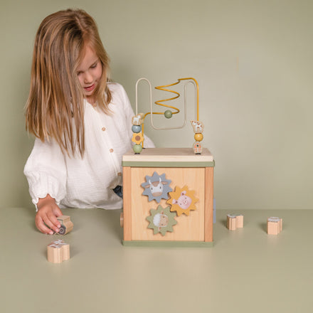 Little Dutch Wooden Activities Cube FSC Little Farm