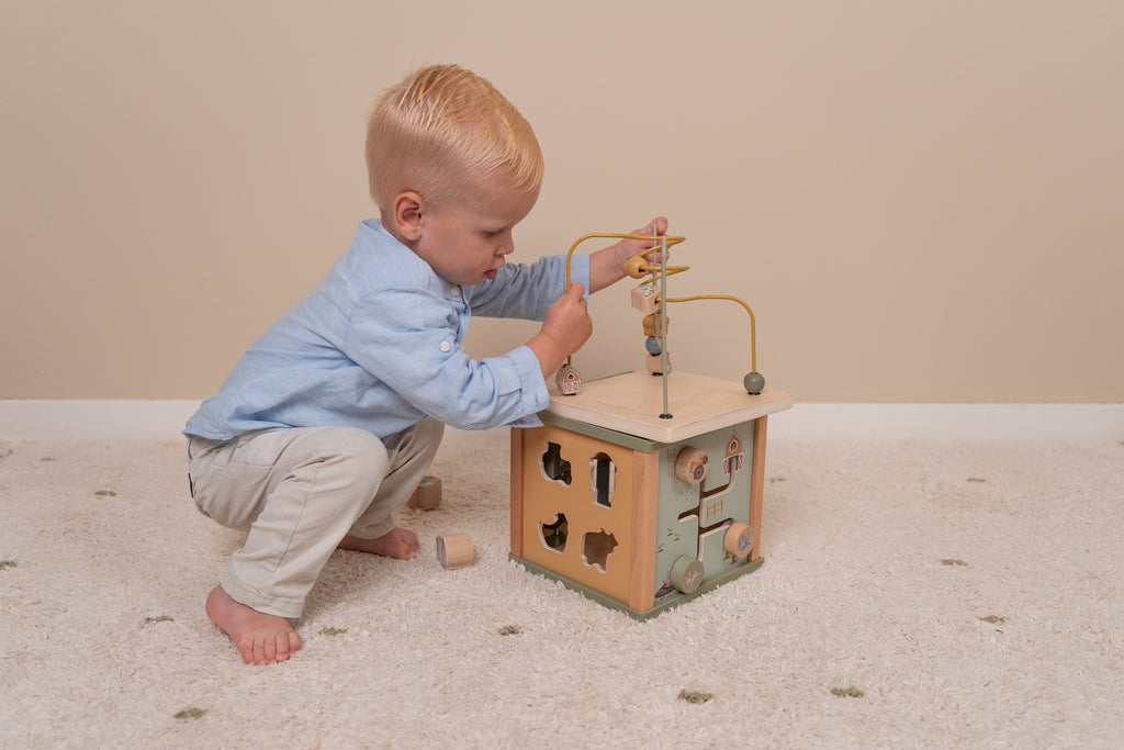 Little Dutch Wooden Activities Cube FSC Little Farm