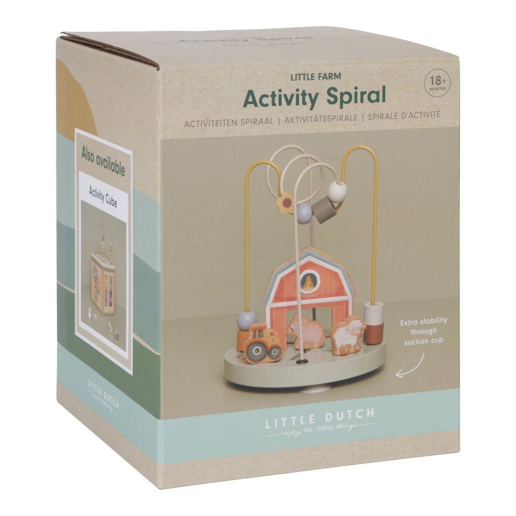 Little Dutch Wooden Activity spiral FSC | Farm