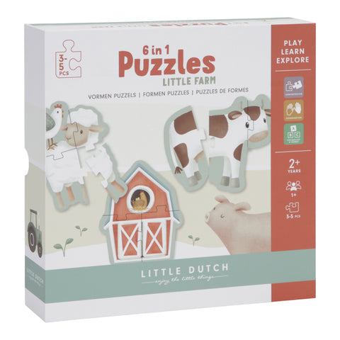 Little Dutch 6 in 1 puzzle | Little Farm