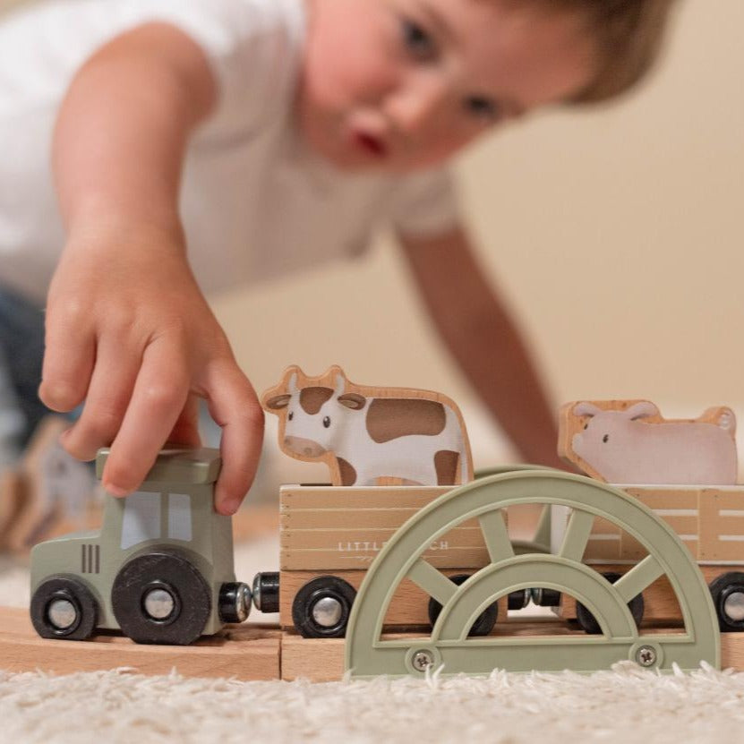 Little Dutch Wooden Train Set | Little Farm