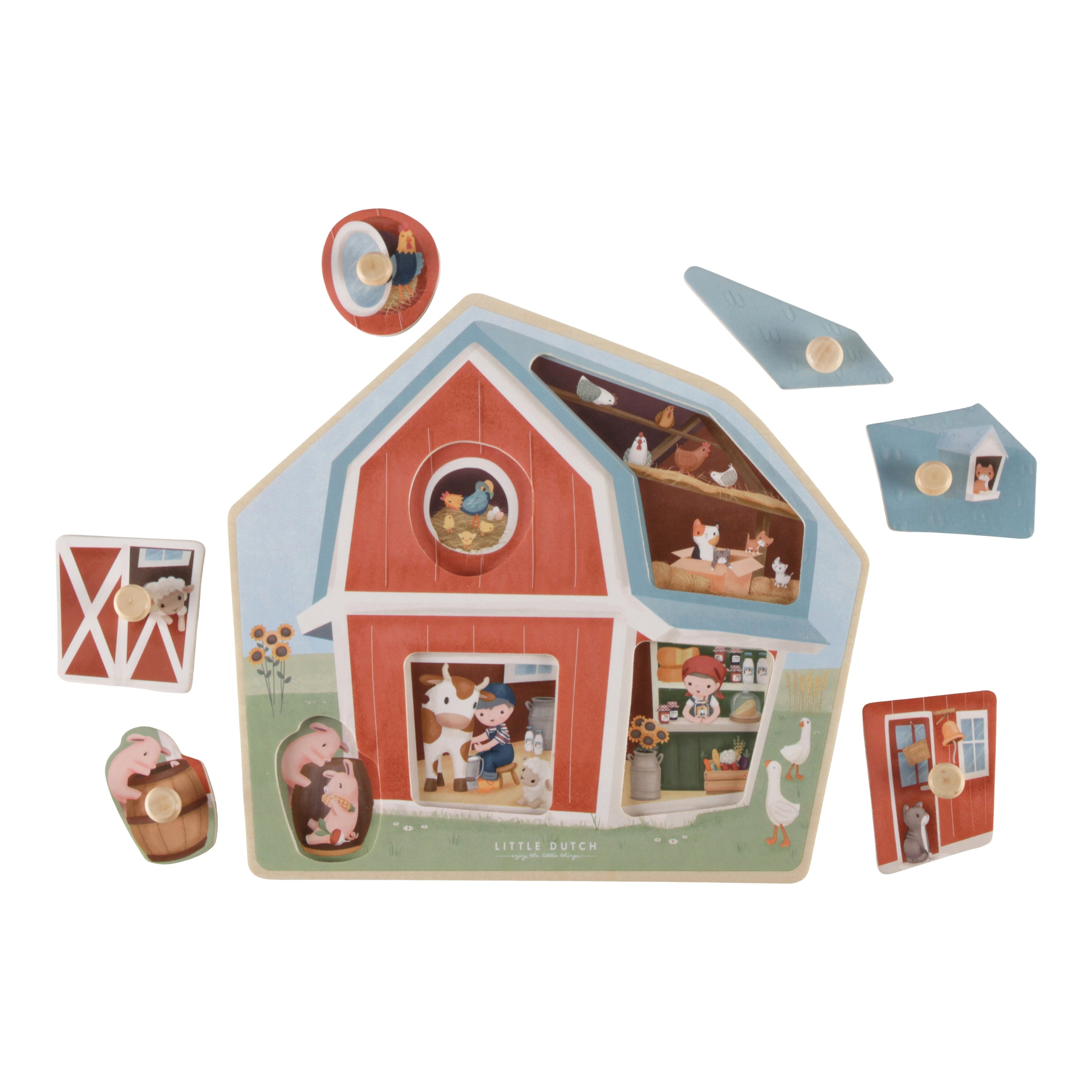 Little Dutch Wooden Puzzle | Little Farm