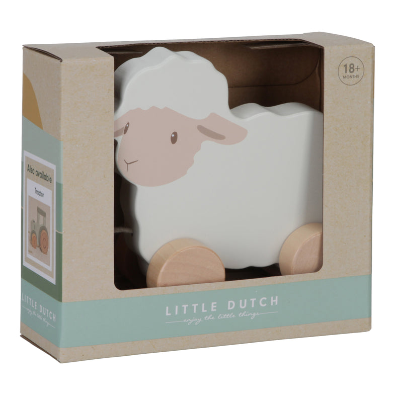 Little Dutch Wooden Pull Animal Little Farm | Sheep