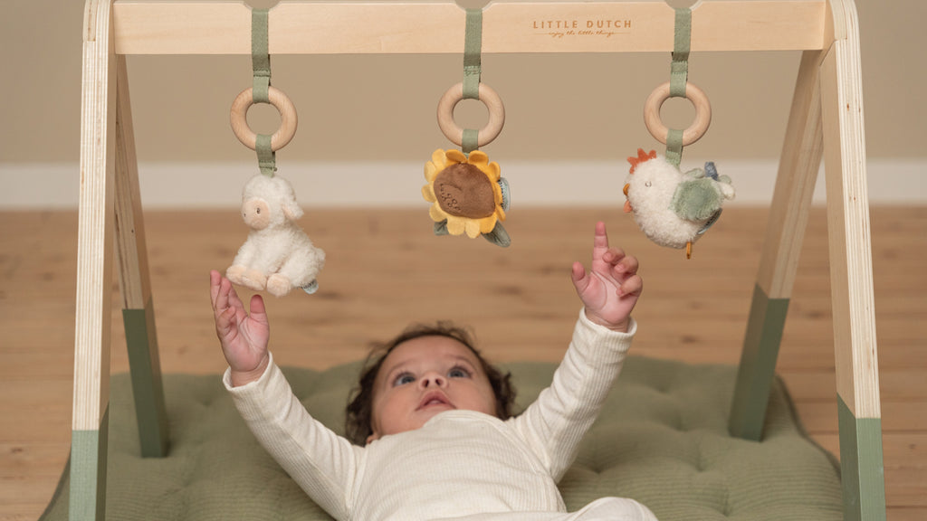 Little Dutch Wooden Baby Gym with toys | Little Farm