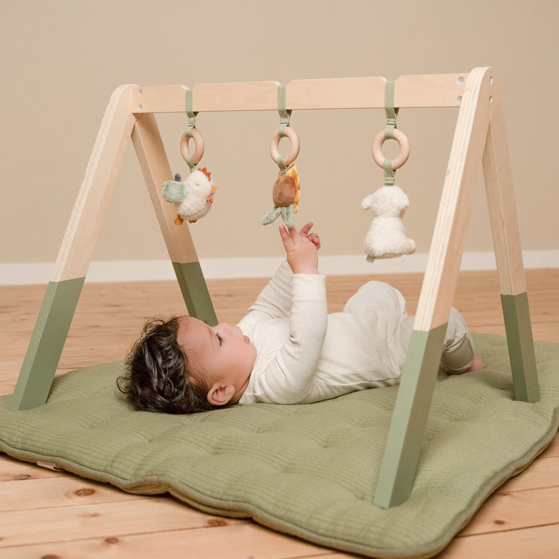 Little Dutch Wooden Baby Gym with toys | Little Farm