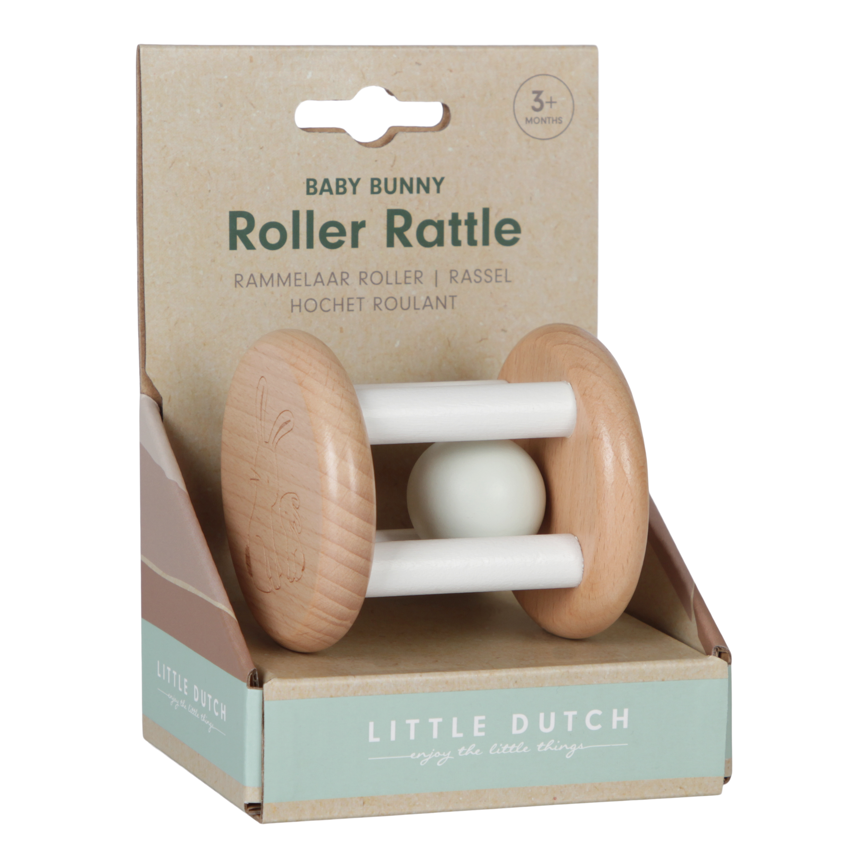 LIttle Dutch Rattle Roller | Baby Bunny