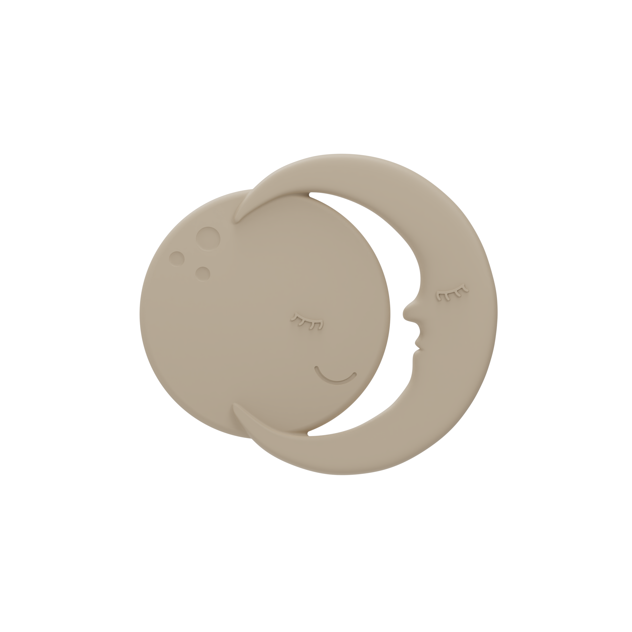 Label Label Silicone Teether Toy | Moon Nougat