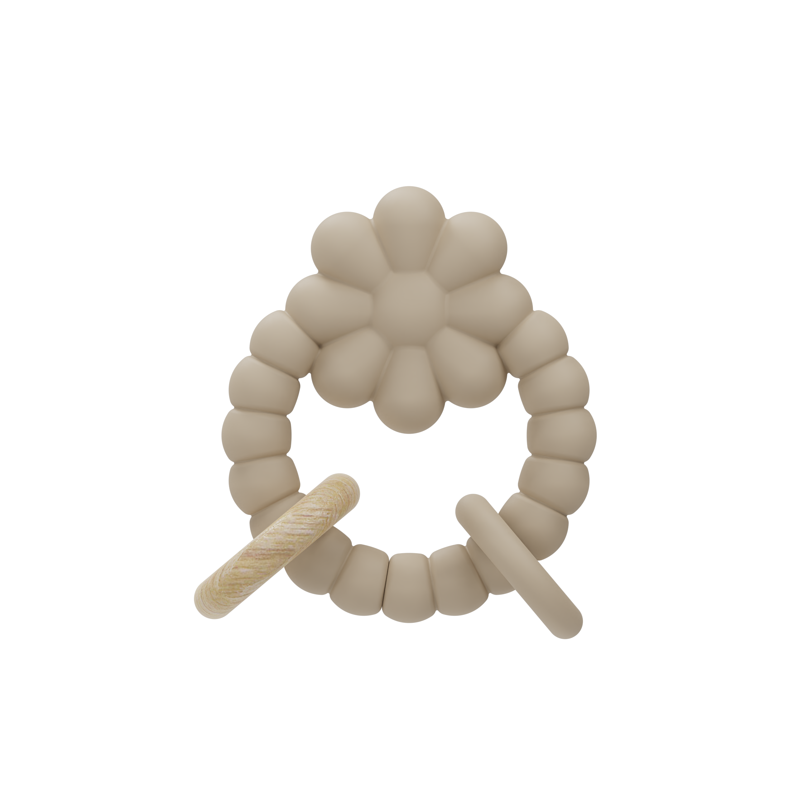 Label Label Silicone Teether Toy | Flower Nougat