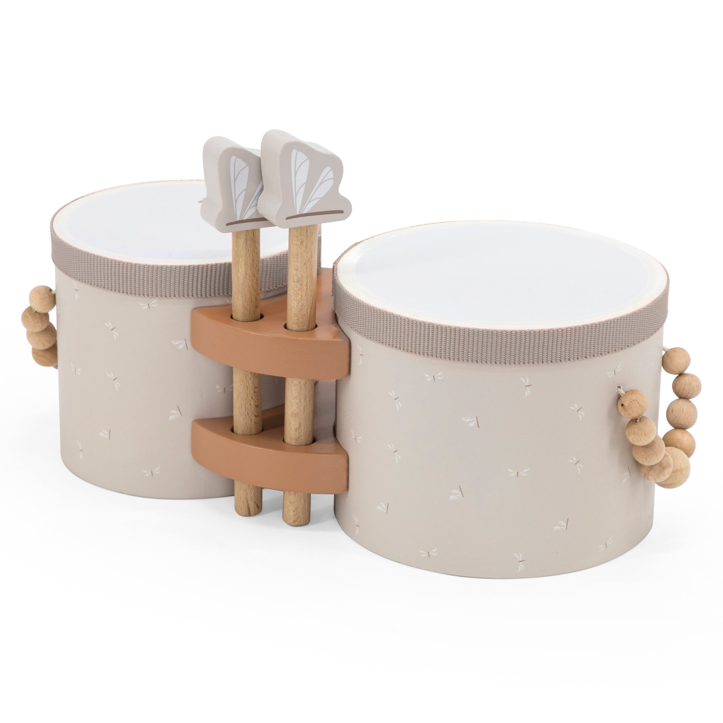 Label Label Wooden Bongo Drum | Nougat