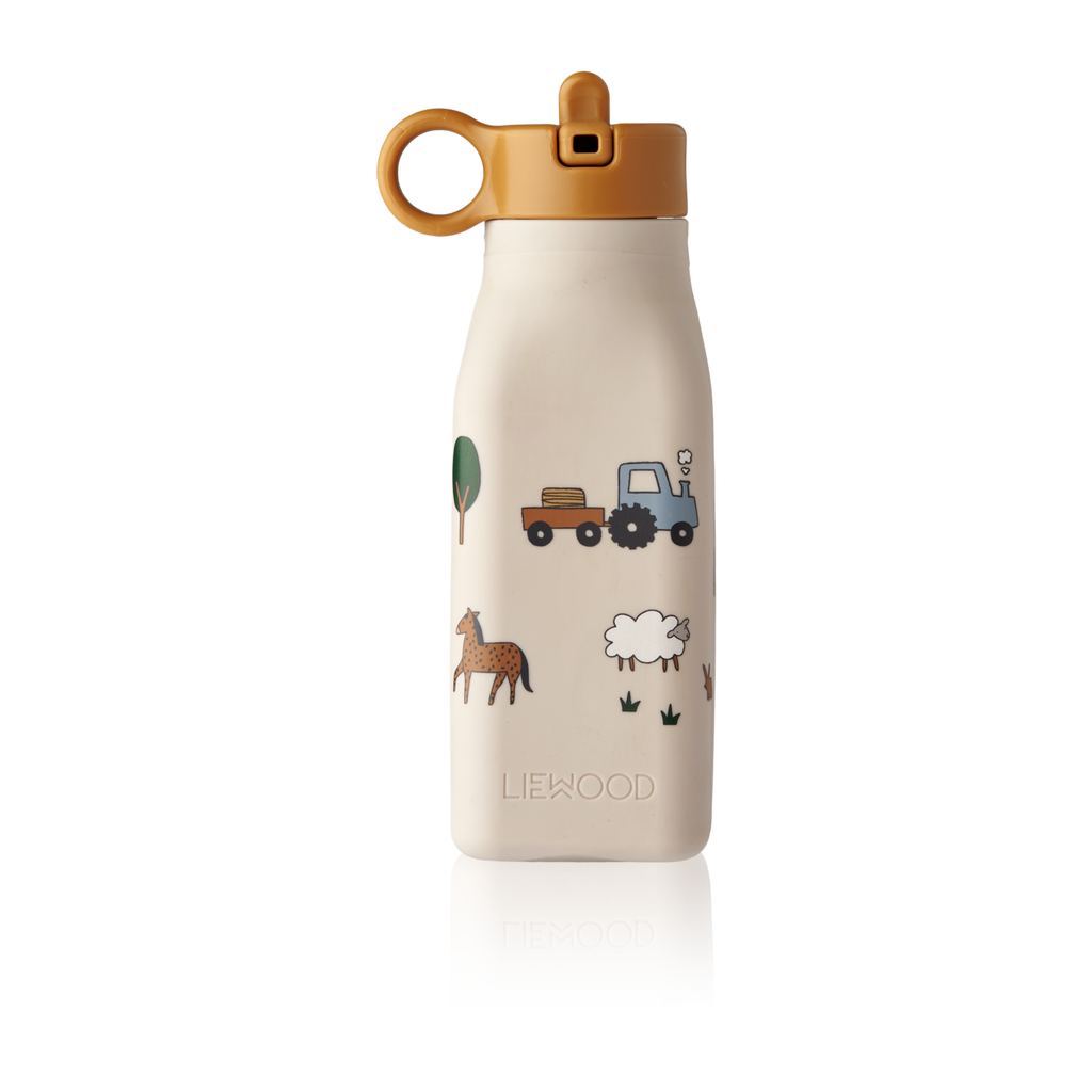 Liewood Warren Silicone Drinking bottle | Farm /Sandy