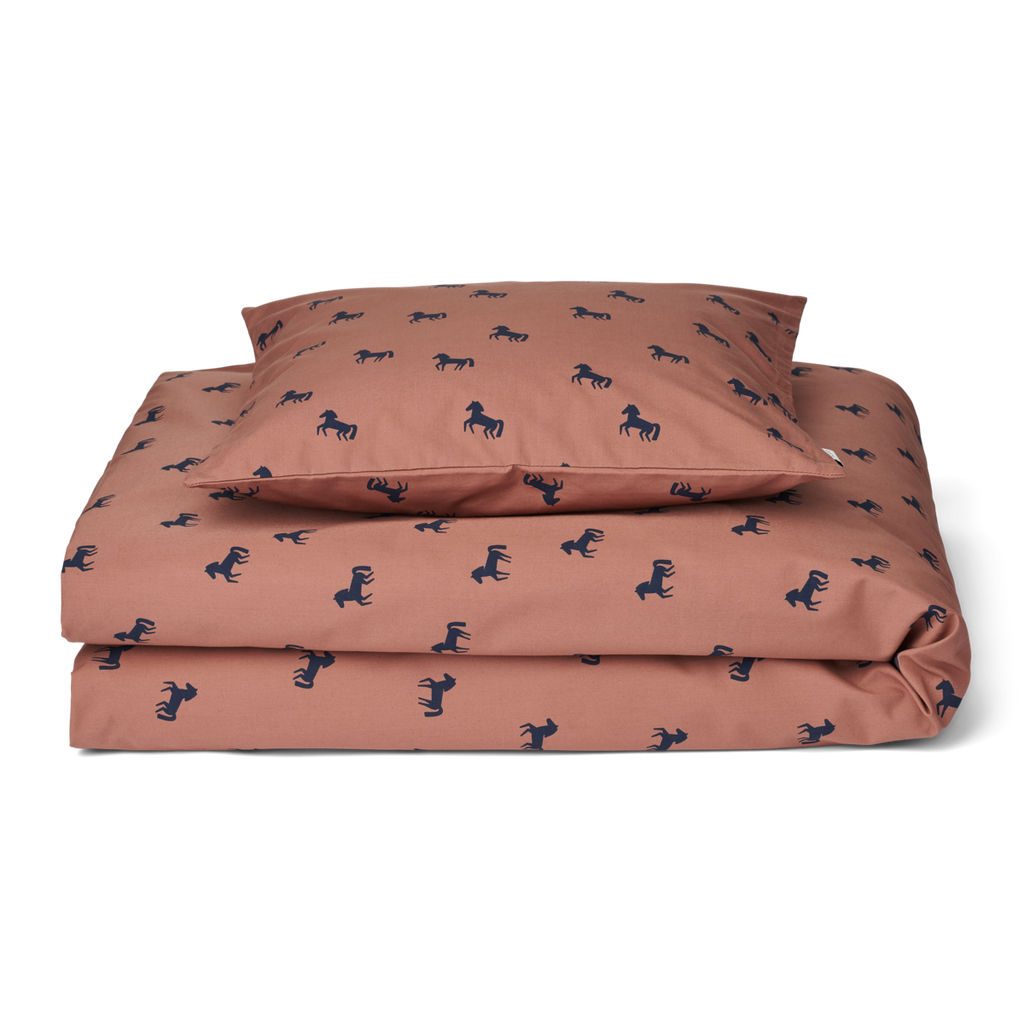 Liewood Carmen cover set 100x70cm | Horses /Dark Rosetta