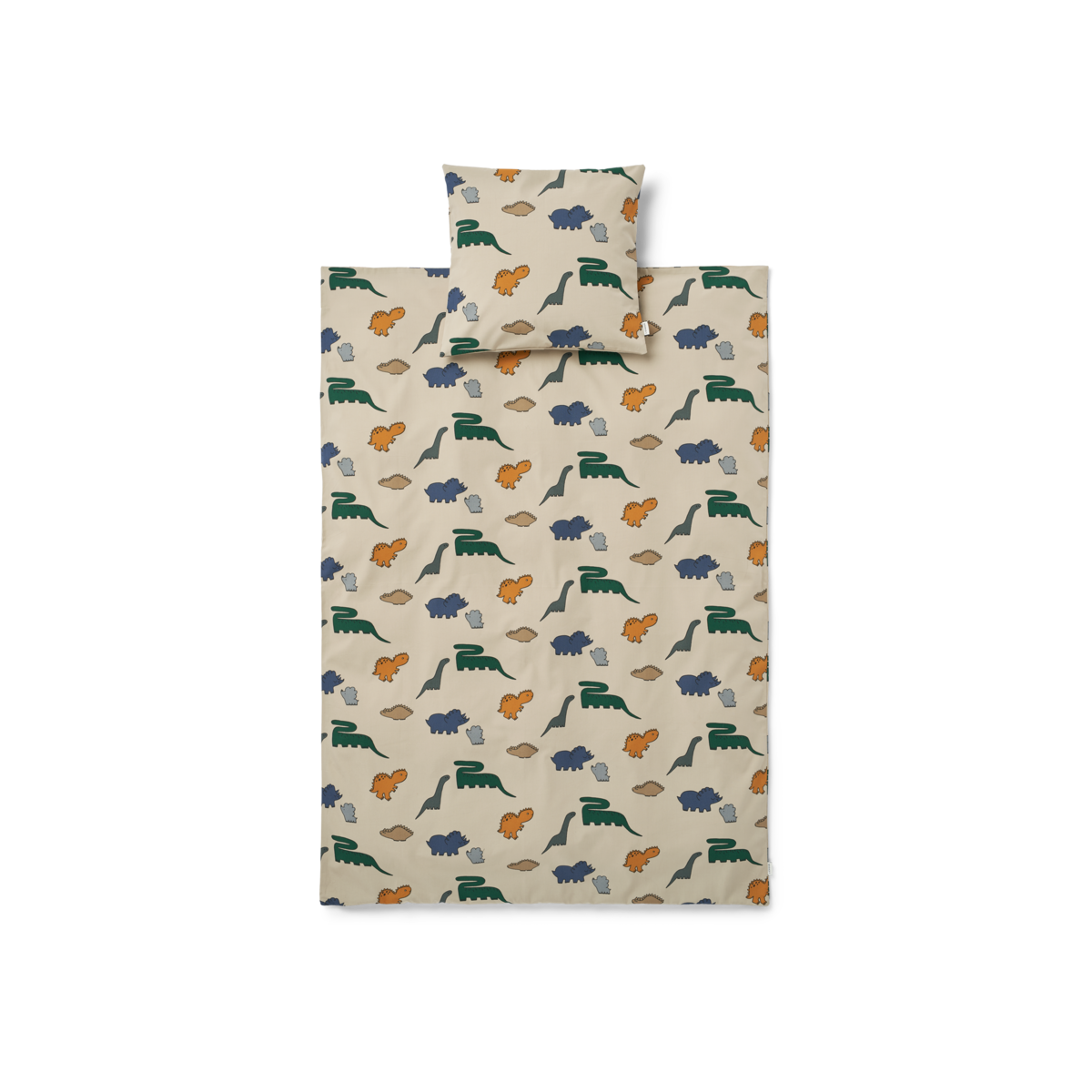 Liewood Carl Adult Printed Bedding | Dinosaurs /Fog