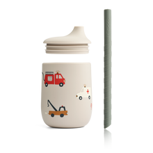 Liewood Ellis Sippy Cup | Emergency Vehicle /Sandy