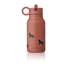 Liewood Falk Thermal drinking bottle 250ml | Horses /Dark Rosetta