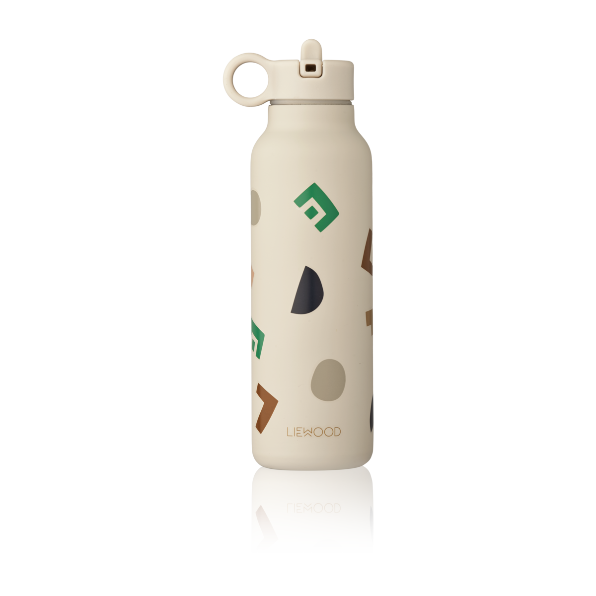 Liewood Falk Thermal drinking bottle 500ml | Graphic Alphabet /Sandy