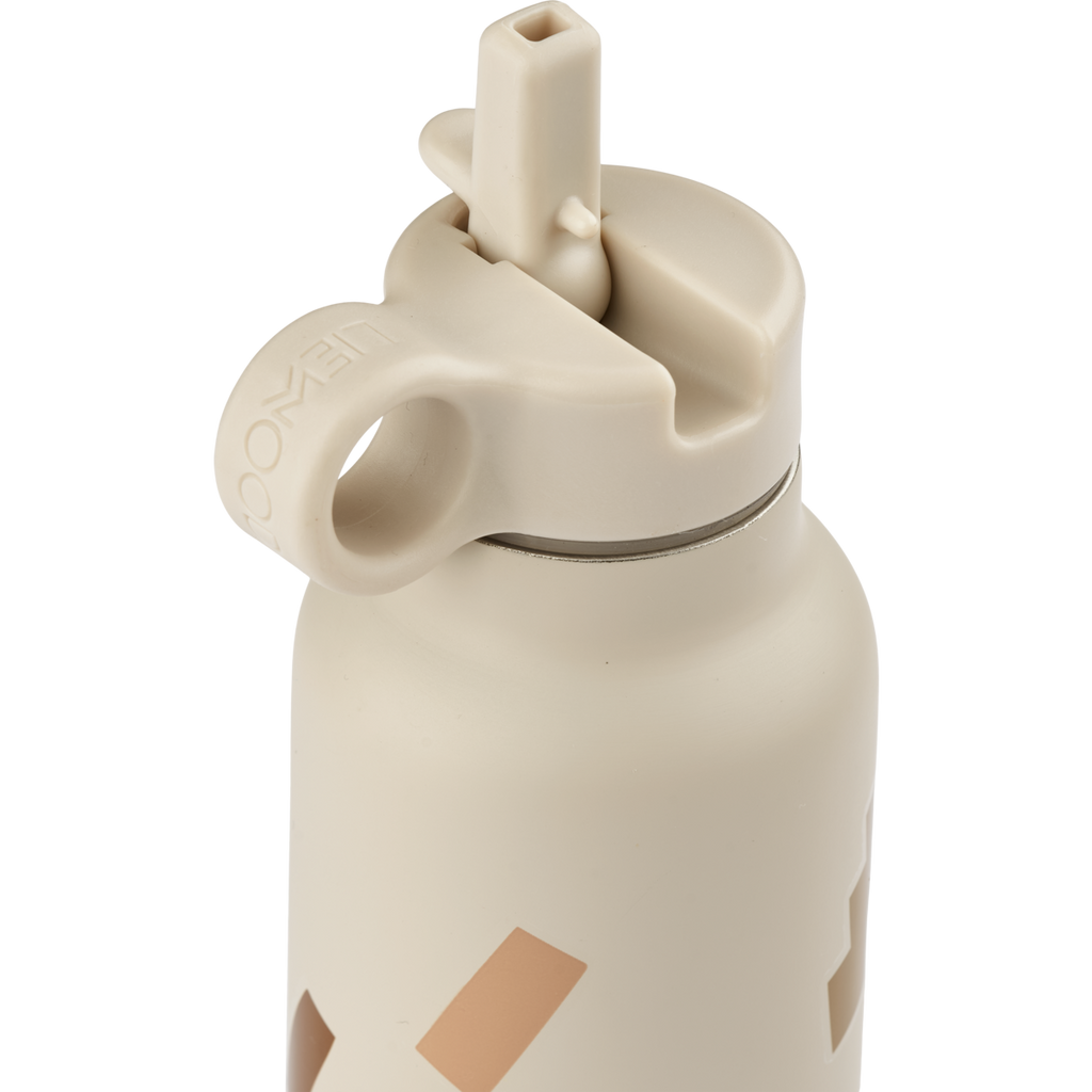 Liewood Falk Thermal drinking bottle 500ml | Graphic Alphabet /Sandy